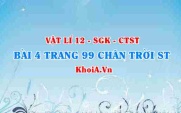 Bài 4 trang 99 Vật lí 12 Chân trời Sáng tạo